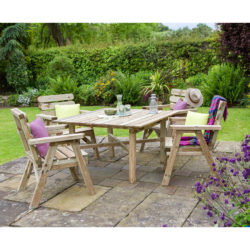 Zest4Leisure Abbey Square Table & 4 Chair Set